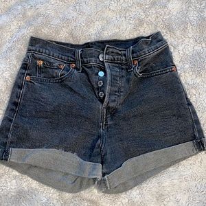 Women’s Levi Black Jean Shorts